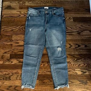 Nicole Miller High Rise Ankle Skinny